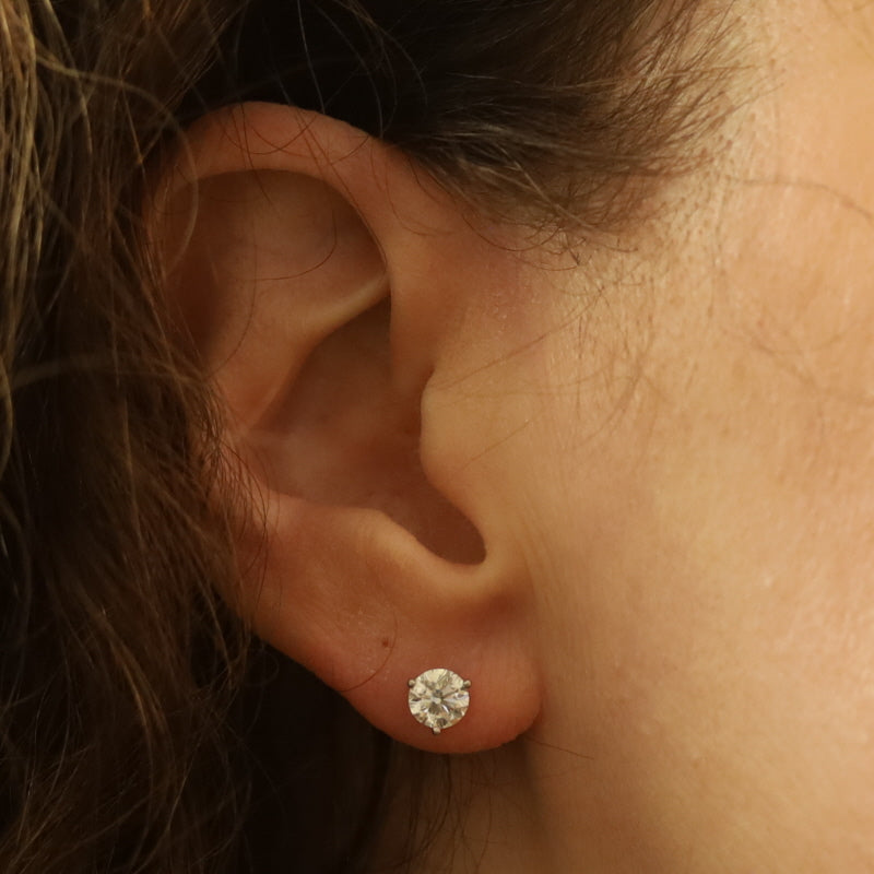1.40ctw Diamond Earrings White Gold