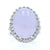 20.09ctw Jadeite and Diamond Ring White Gold