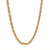 Square Byzantine Chain Necklace Yellow Gold