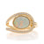 2.09ctw Opal and Diamond Ring Yellow Gold