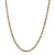 Diamond Cut Rope Chain Necklace Yellow Gold