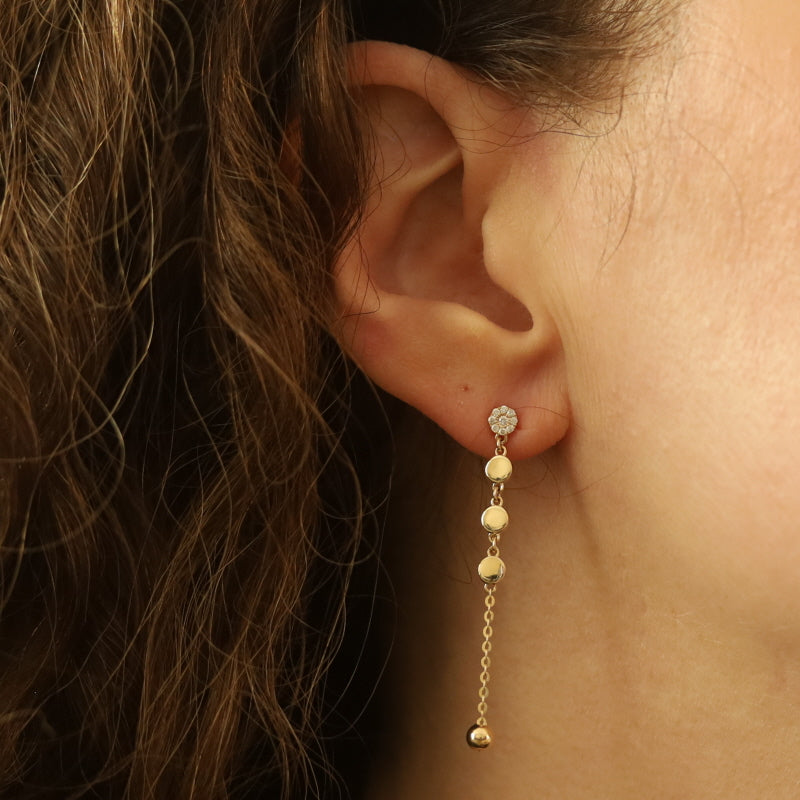 .11ctw Diamond Earrings Yellow Gold