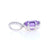 1.12ctw Amethyst and Diamond Pendant White Gold