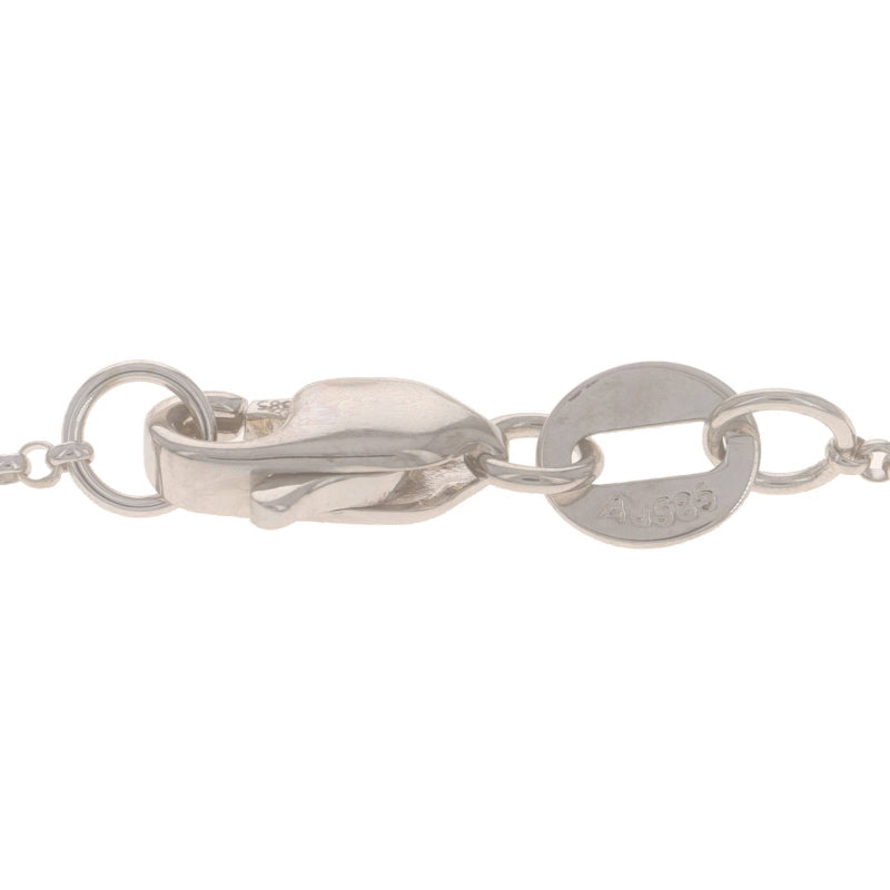 Cultured Freshwater Pearl Cable Necklace White Gold