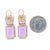 18.25ctw Amethyst Earrings Rose Gold