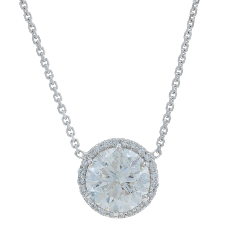 1.84ctw Diamond and Diamond Women's Necklace White Gold