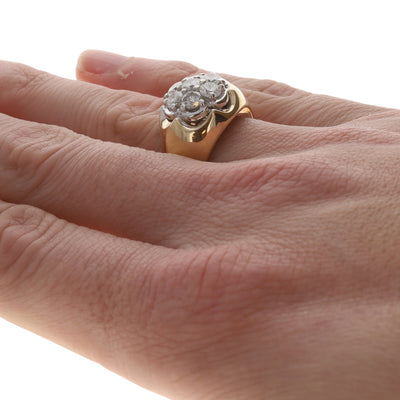 Diamond Men's Ring Yellow Gold