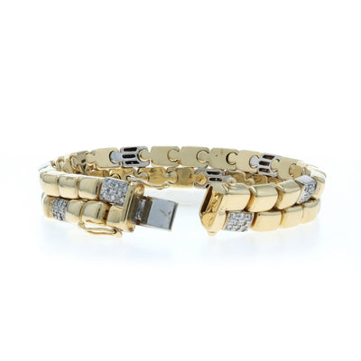 1.60ctw Diamond Bracelet Yellow Gold