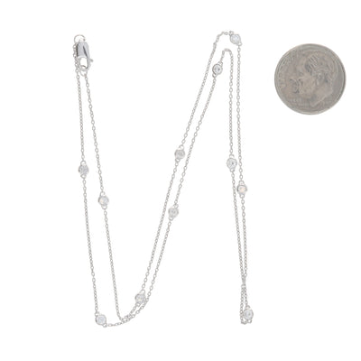 .50ctw Diamond Women's Diamond by the Yard Necklace White Gold
