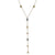 Diamond Cable Station Chain Pendant Necklace Yellow Gold