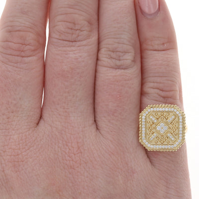 Doves by Doron Paloma .33ctw Diamond Ring Yellow Gold