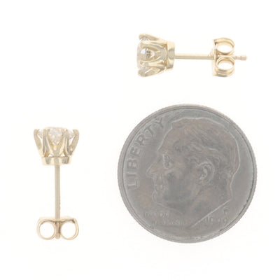 .90ctw Diamond Earrings Yellow Gold