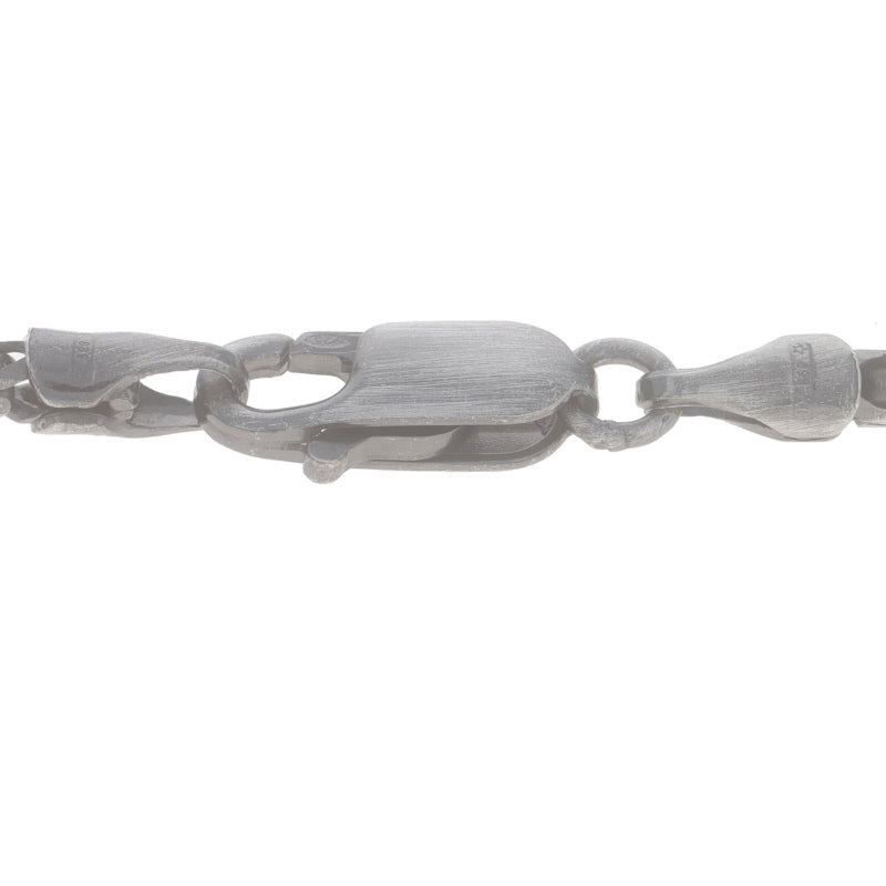 Men's Foxtail Chain Necklace Sterling Silver