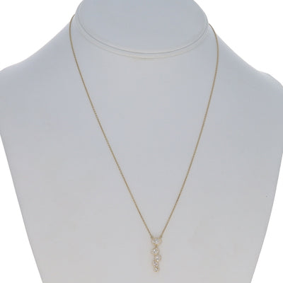 .63ctw Diamond Pendant Necklace Yellow Gold