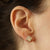 .22ctw Mother of Pearl and Diamond Earrings Yellow Gold