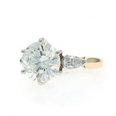 3.93ctw Diamond and Diamond Ring Yellow Gold