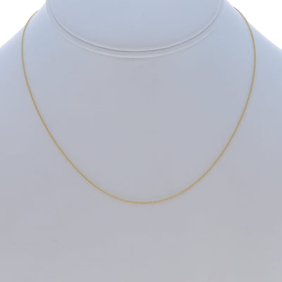 Cable Chain Necklace Yellow Gold
