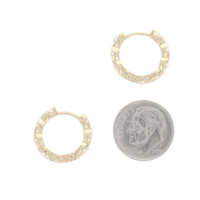 .95ctw Diamond Earrings Yellow Gold