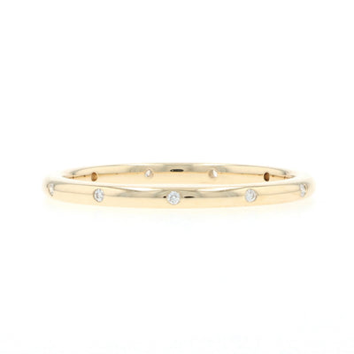 Diamond Band Yellow Gold