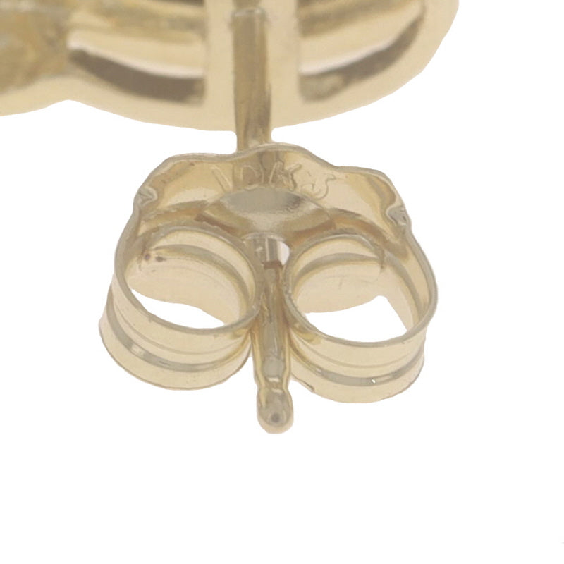 Opal Triplet and Diamond Earrings Yellow Gold