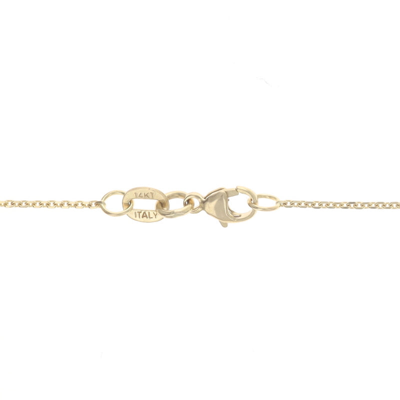 1.11ctw Diamond and Diamond Pendant Necklace Yellow Gold