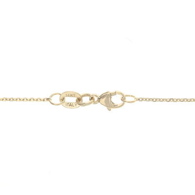 1.11ctw Diamond and Diamond Pendant Necklace Yellow Gold