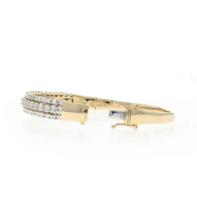 4.13ctw Diamond Bracelet Yellow Gold