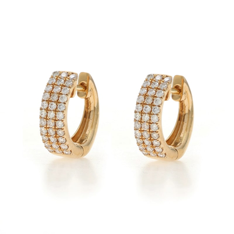 .50ctw Diamond Women's Earrings Yellow Gold