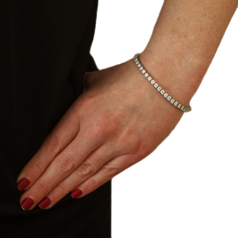 7.36ctw Diamond Bracelet White Gold