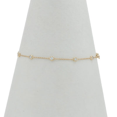 .50ctw Diamond Women's Cable Bracelet Yellow Gold