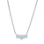 1.58ctw Diamond Cable Chain Pendant Necklace White Gold
