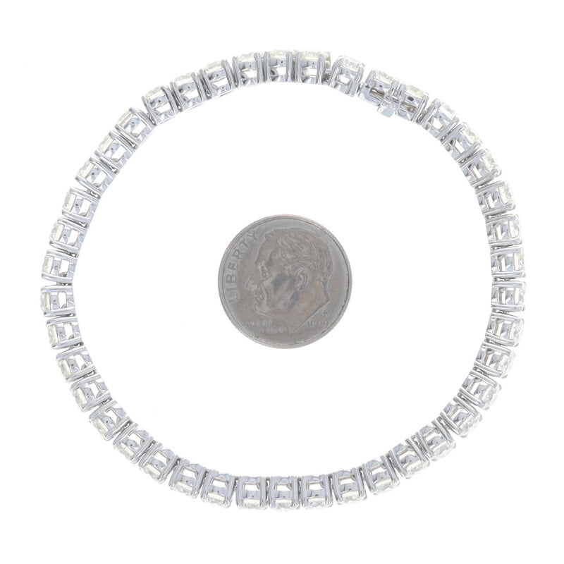 10.07ctw Diamond Bracelet White Gold