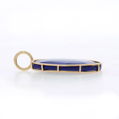 Lapis Lazuli Women's Pendant Yellow Gold