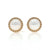 .10ctw Freshwater Pearl and Diamond Earrings Yellow Gold