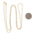 Diamond Cut Fancy Bead Chain Necklace Yellow Gold