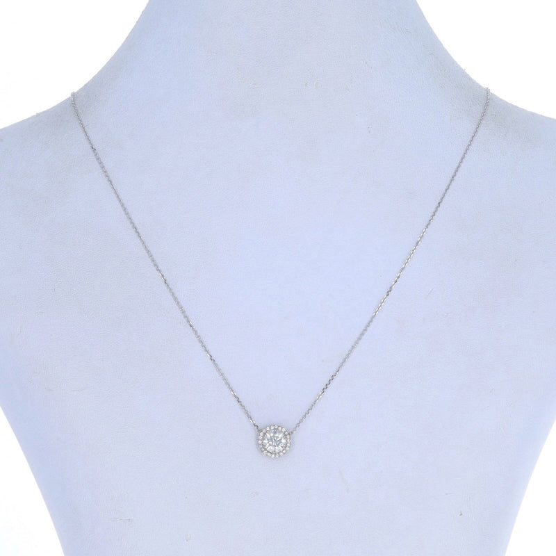 1.13ctw Diamond and Diamond Pendant Necklace White Gold
