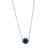 1.31ctw Sapphire and Diamond Pendant Necklace White Gold