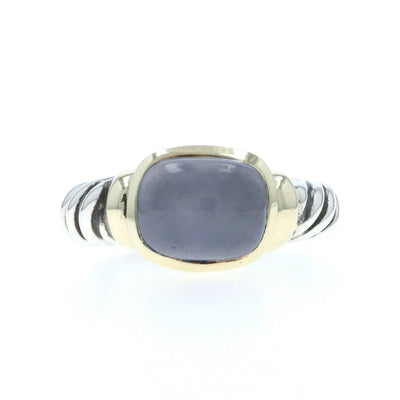 David Yurman Noblesse Blue Chalcedony Ring Sterling Silver