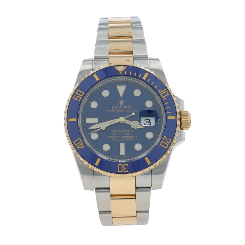 Rolex Submariner Bluesy Men's Watch 116613LB Stainless Steel Automatic