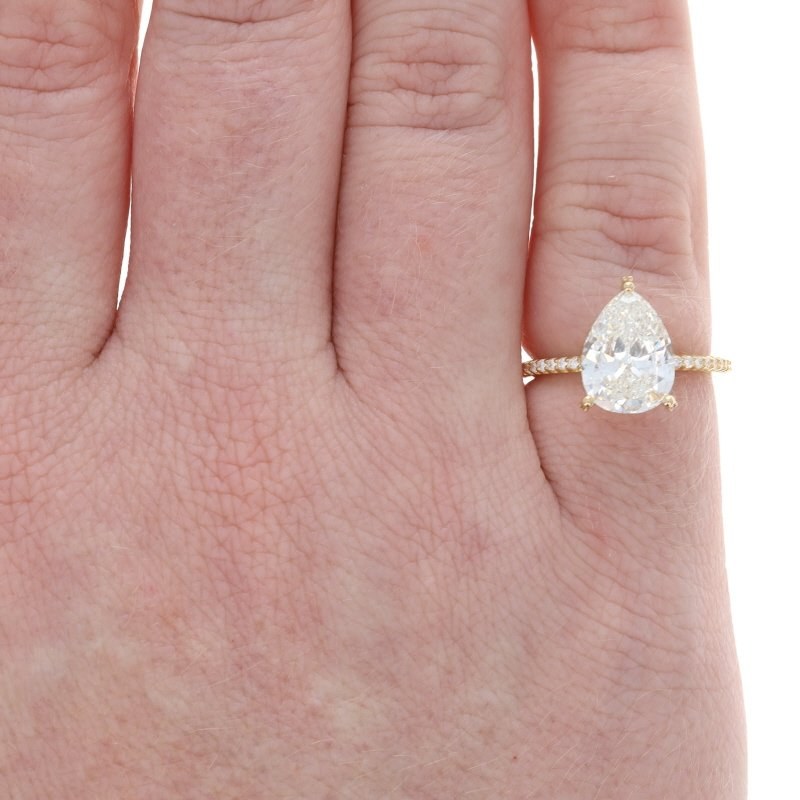 3.36ctw Diamond and Diamond Women's Ring Yellow Gold
