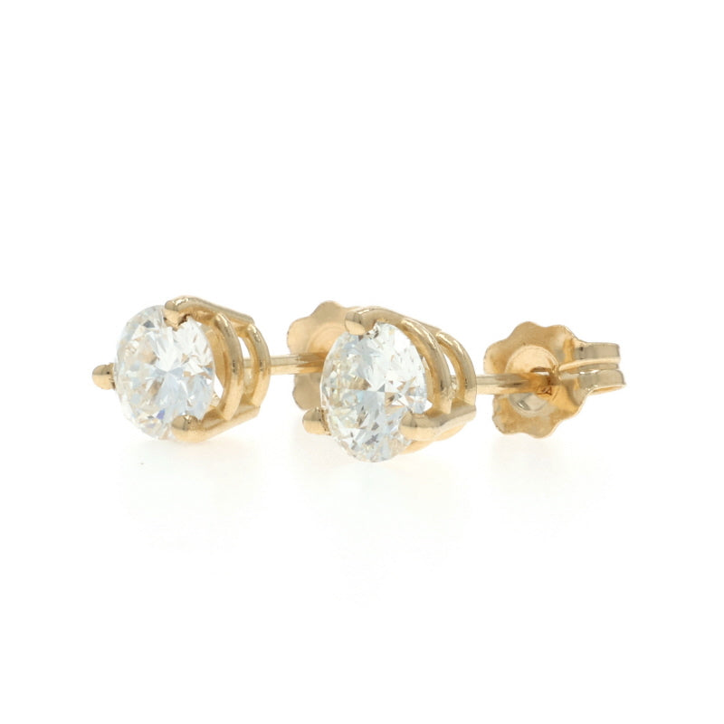 .86ctw Diamond Earrings Yellow Gold