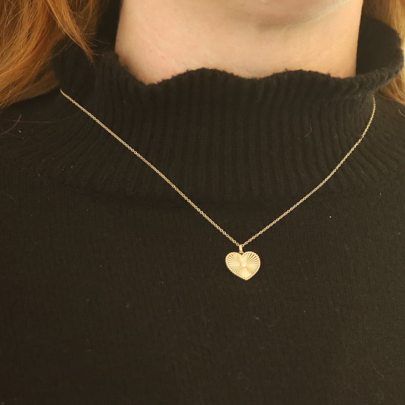 Diamond Pendant Necklace Yellow Gold