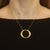 Roberto Coin Synthetic Ruby Pendant Necklace Yellow Gold