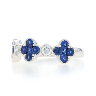 1.35ctw Sapphire Band White Gold