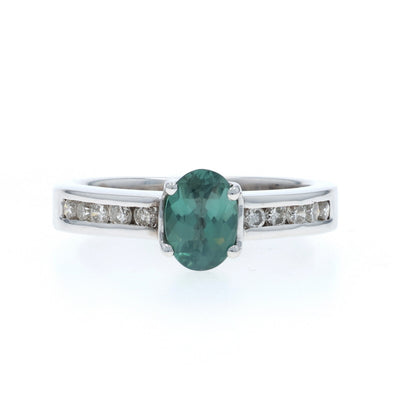 .30ctw Alexandrite and Diamond Ring White Gold