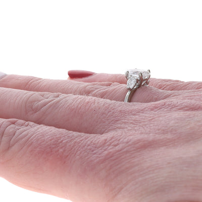 1.55ctw Diamond and Diamond Ring White Gold