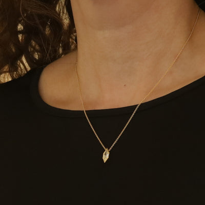 1.04ct Diamond Pendant Necklace Yellow Gold