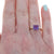 3.30ctw Amethyst and Diamond Ring Yellow Gold