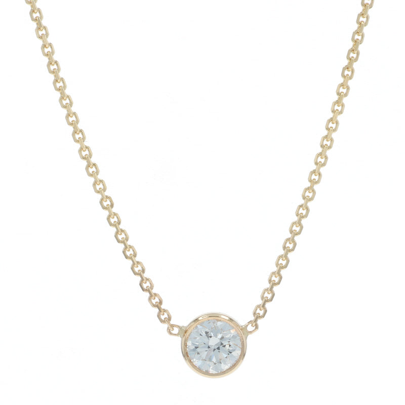 .39ct Diamond Pendant Necklace Yellow Gold