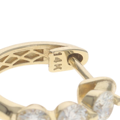 .88ctw Diamond Women's Earrings Yellow Gold